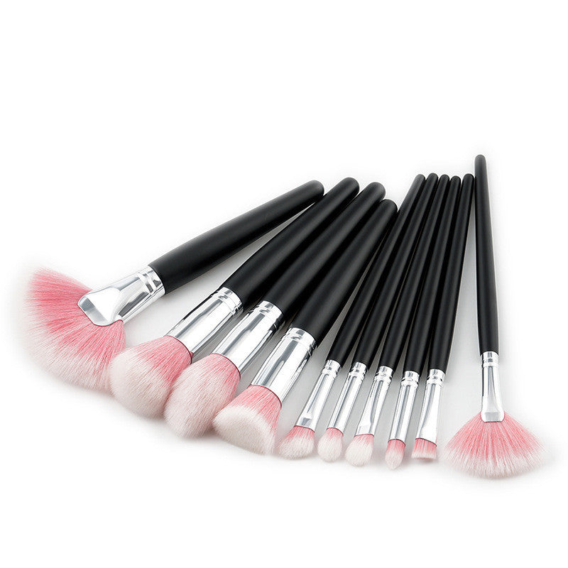 Essential Makeup Brush Set - 10 Pieces