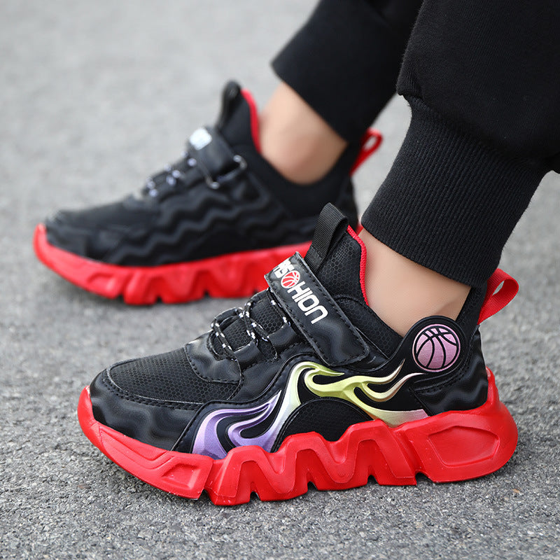 Kids' Yellow & Black Sneakers