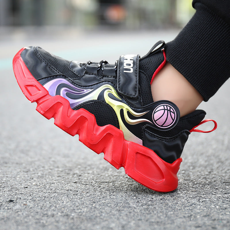 Kids' Yellow & Black Sneakers