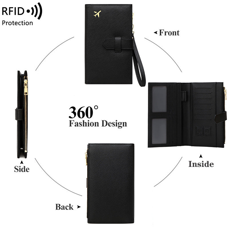RFID Blocking Travel Passport Holder