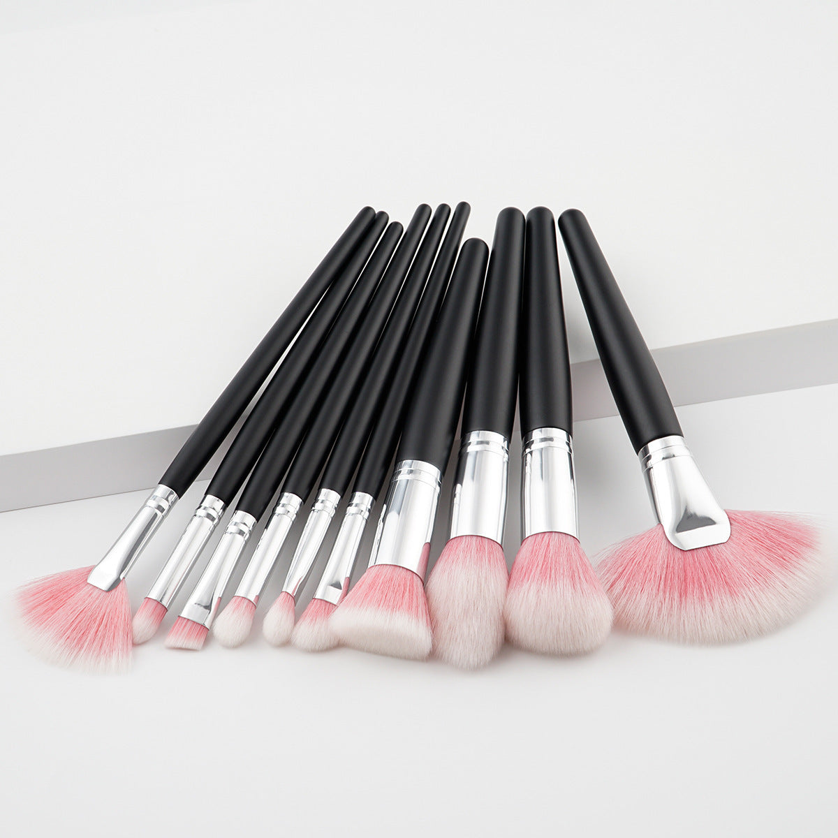 Essential Makeup Brush Set - 10 Pieces