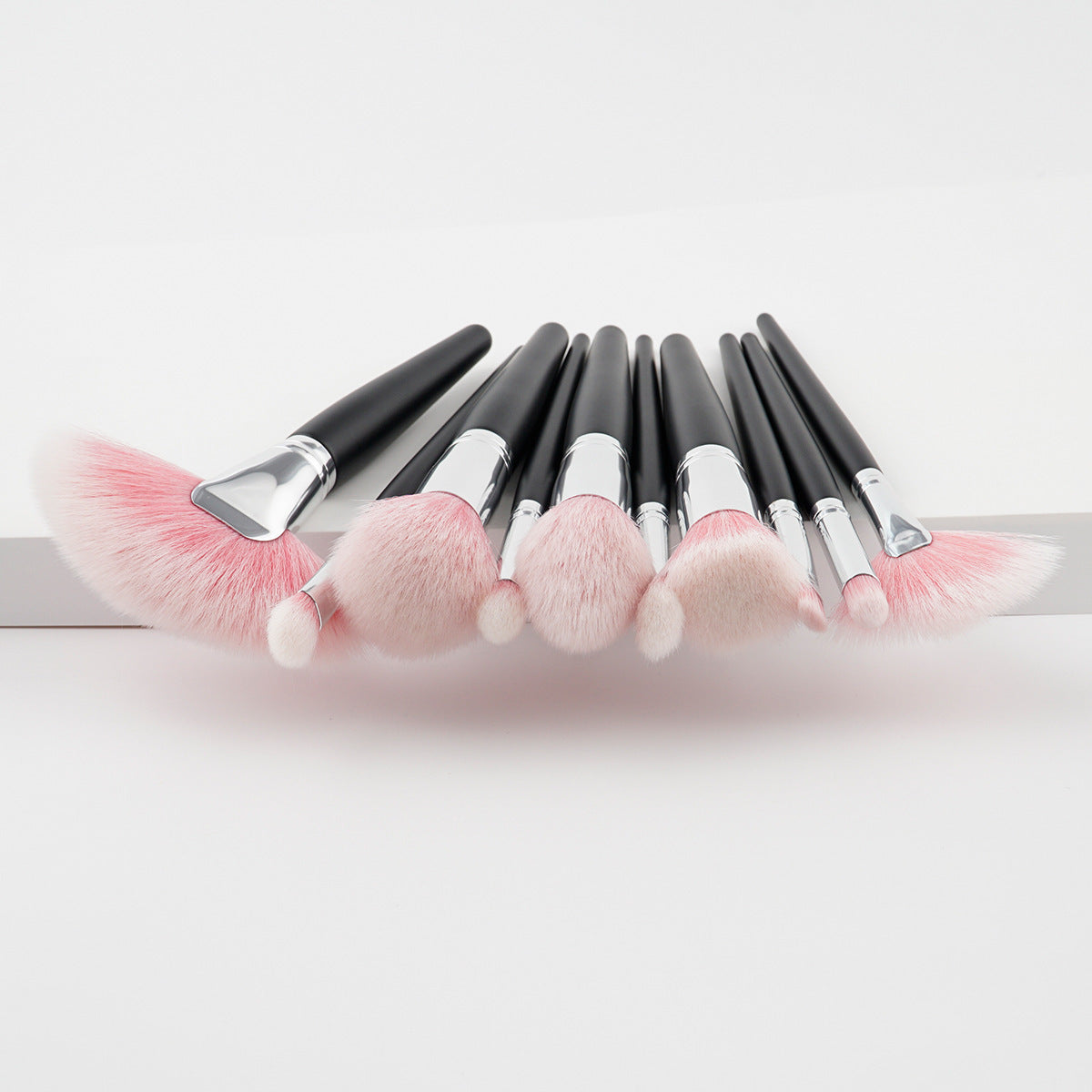 Essential Makeup Brush Set - 10 Pieces