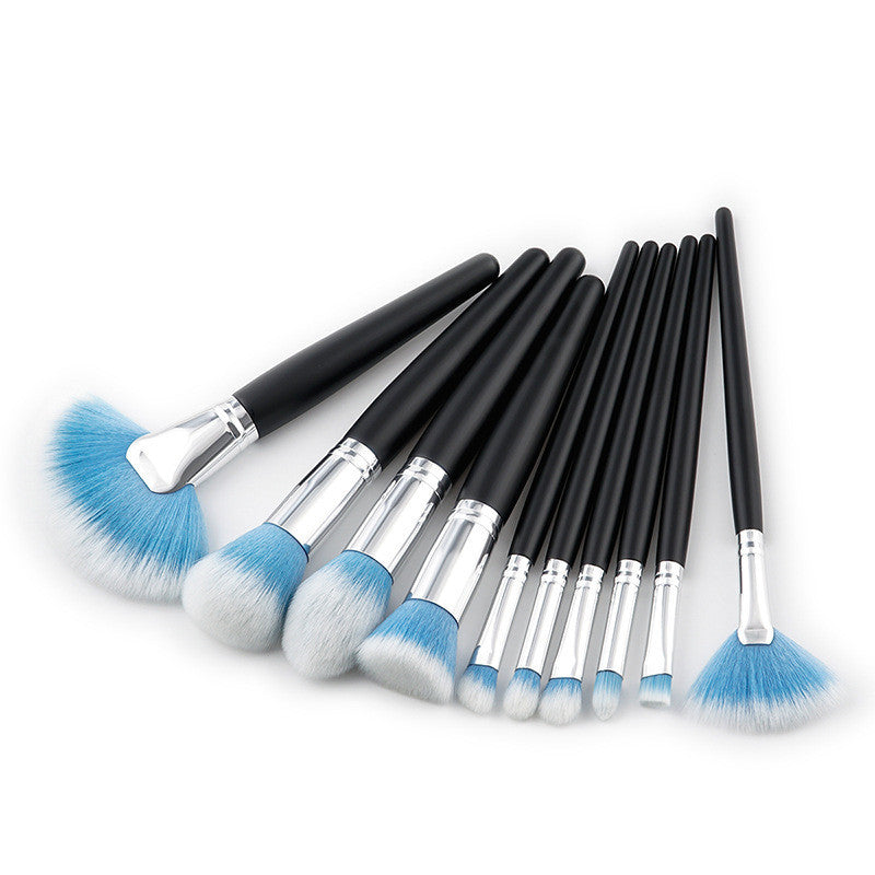 Essential Makeup Brush Set - 10 Pieces