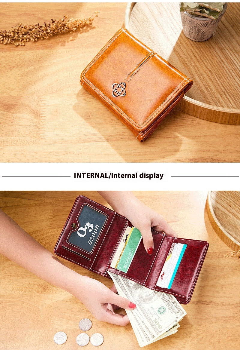 Elegant Burgundy Leather Wallet